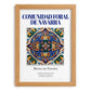Comunidad Foral de Navarra, Spain – World Heritage Travel Poster, set in oak frame