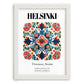 Helsinki, Finland – Country Culture Poster, placed in minimal white frame