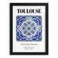 Toulouse, France – Travel Print, in sleek black frame
