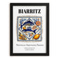 Biarritz, France – Travel Wall Decor, in sleek black frame