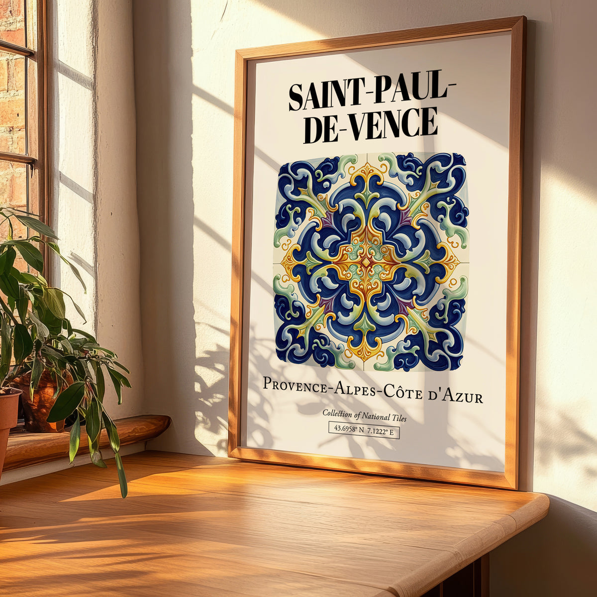 Saint-paul-de-vence, France – Travel Wall Decor, clean layout with no caption