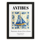 Antibes, France – Travel Wall Art, in sleek black frame
