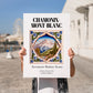 Chamonix-mont-blanc, France – Travel Wall Art, no-text version framed in wood