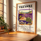 Valensole, France – Illustrated Travel Poster, clean layout with no caption