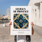 Les Baux-de-provence, France – Dream Destination Decor, no-text version framed in wood