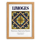 Limoges, France – Tourist Destination Poster, set in oak frame