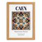 Caen, France – Travel Print, set in oak frame