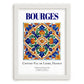 Bourges, France – Travel Wall Art, placed in minimal white frame