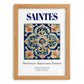 Saintes, France – Travel Poster, set in oak frame