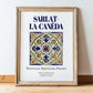 Sarlat-la-Canéda, France – Travel Print, in wooden frame leaning on the floor