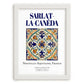 Sarlat-la-Canéda, France – Travel Print, placed in minimal white frame