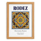 Rodez, France – Travel Print, set in oak frame