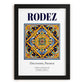Rodez, France – Travel Print, in sleek black frame