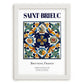 Saint-Brieuc, France – Cultural Heritage Wall Art, placed in minimal white frame