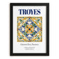 Troyes, France – Travel Print, in sleek black frame