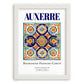 Auxerre, France – Travel Memories Wall Print, placed in minimal white frame