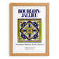 Bourgoin-Jallieu, France – Travel Poster, set in oak frame