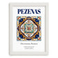 Pezenas, France – Global Wall Art, placed in minimal white frame