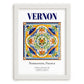 Vernon, France – Travel Print, placed in minimal white frame