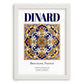 Dinard, France – Travel Poster, placed in minimal white frame