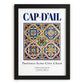 Cap-d'Ail, France – Cultural Heritage Wall Art, in sleek black frame