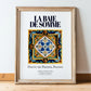 La Baie de Somme, France – Travel Poster, in wooden frame leaning on the floor