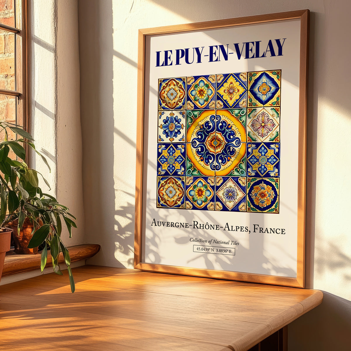 Le Puy-en-Velay, France – Travel Print, clean layout with no caption