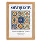 Saint-Quentin, France – Travel Poster, set in oak frame