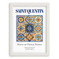 Saint-Quentin, France – Travel Poster, placed in minimal white frame