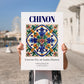 Chinon, France – Travel Poster, no-text version framed in wood