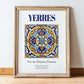 Yerres, France – Travel Poster, in wooden frame leaning on the floor