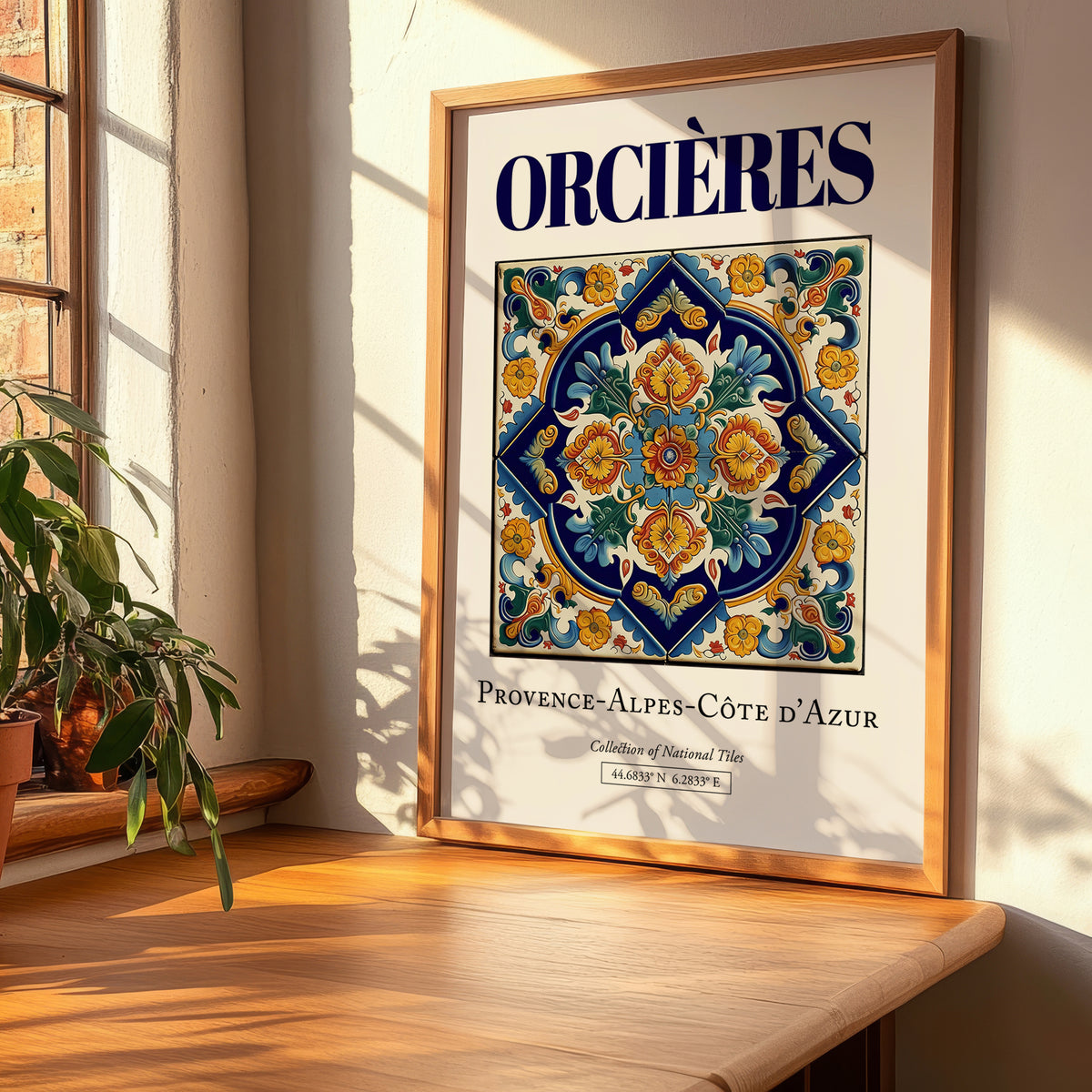 Orcières, France – Retro Travel Poster, clean layout with no caption