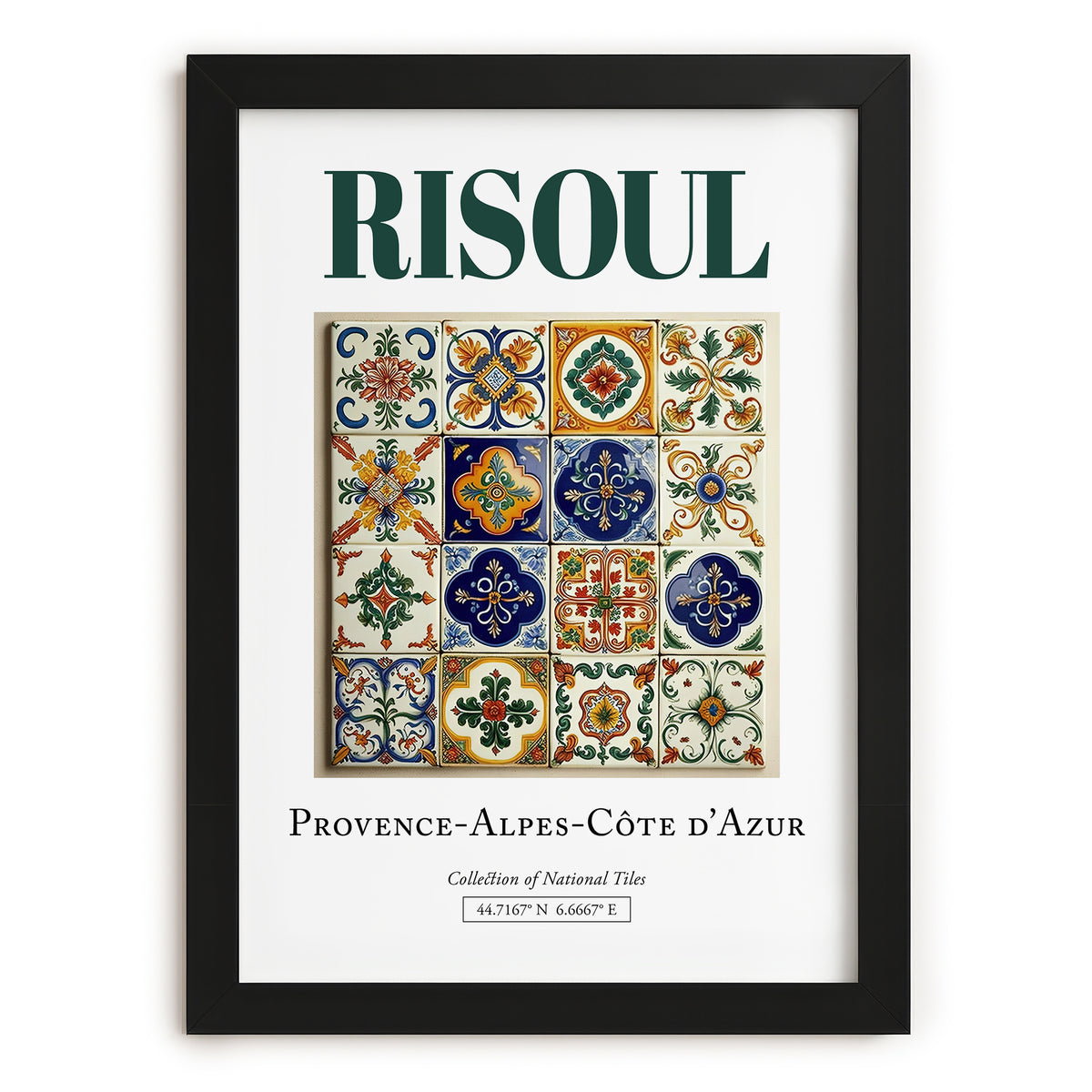 Risoul, France – Travel Wall Art, in sleek black frame