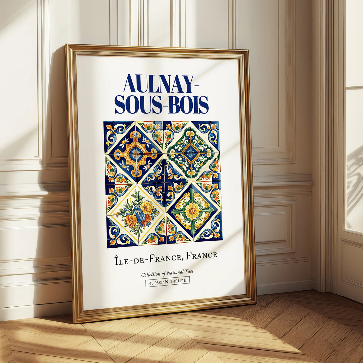 Aulnay-sous-Bois, France – Cultural Heritage Wall Art, styled in a charming Paris street view
