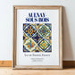 Aulnay-sous-Bois, France – Cultural Heritage Wall Art, in wooden frame leaning on the floor