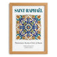 Saint-Raphaël, France – Travel Poster, set in oak frame