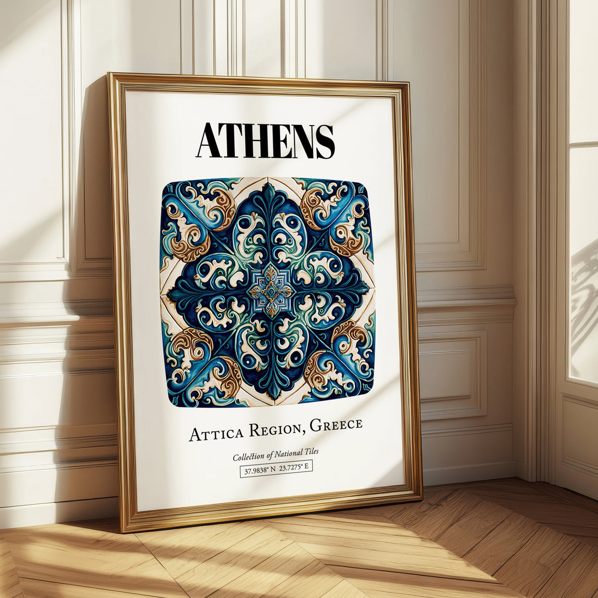 Athens, Greece – Wanderlust-Inspired Poster, styled in a charming Paris street view