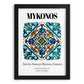 Mykonos, Greece – Travel Wall Decor, in sleek black frame