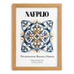 Nafplio, Greece – Wanderlust-Inspired Poster, set in oak frame