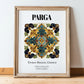Parga, Greece – Travel Wall Decor, in wooden frame leaning on the floor