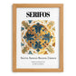 Serifos, Greece – Travel Print, set in oak frame