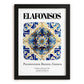 Elafonisos, Greece – Travel Poster, in sleek black frame
