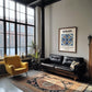 Lefkada, Greece – Travel Poster, unframed on coastal sand