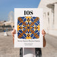 Ios, Greece – Travel Poster, no-text version framed in wood