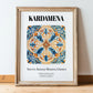 Kardamena, Greece – Global Cities Wall Print, in wooden frame leaning on the floor