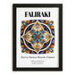 Faliraki, Greece – Architectural Travel Art, in sleek black frame