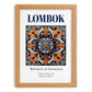 Lombok, Indonesia – Travel Memories Wall Print, set in oak frame