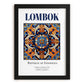 Lombok, Indonesia – Travel Memories Wall Print, in sleek black frame