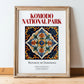 Komodo National Park, Indonesia – Travel Print, in wooden frame leaning on the floor