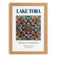Lake Toba, Indonesia – Travel Poster, set in oak frame